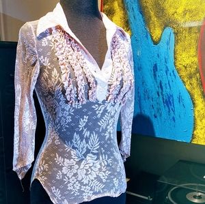 Pink Bisou Bisou shirt.